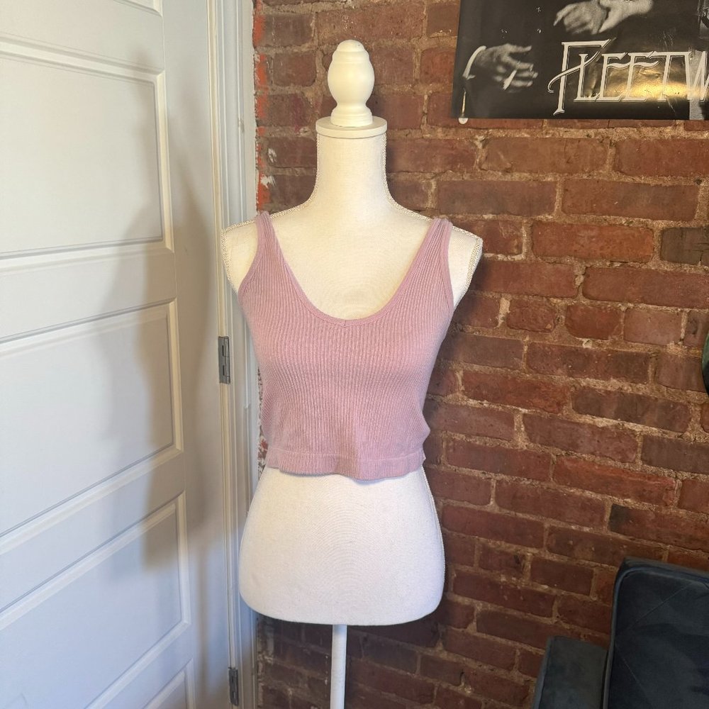 Urban Outfitters Out from Under Light Pink Soft Cropped Tank Top
